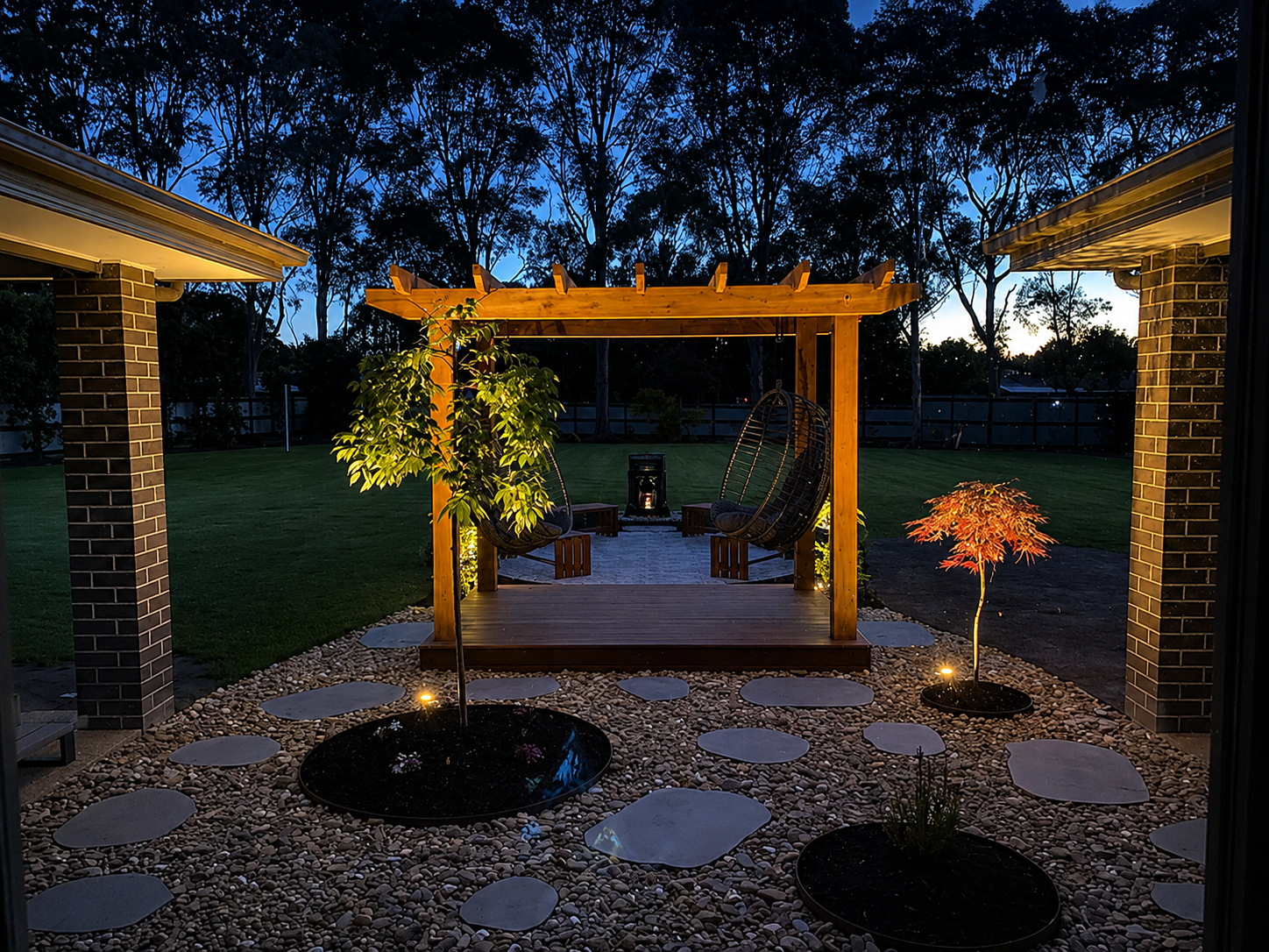 Cush Courtyards outdoor landscaping project